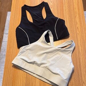 Fabletics Women's Black and grey Sports Bras